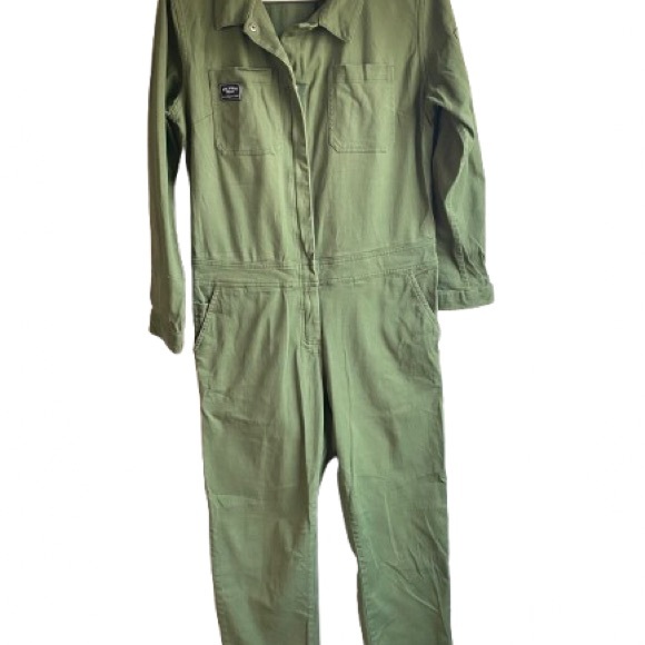 Wildfang Green Utility Jumpsuit S - Picture 2 of 4